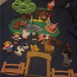 Farm Animal Playset with Green Base
